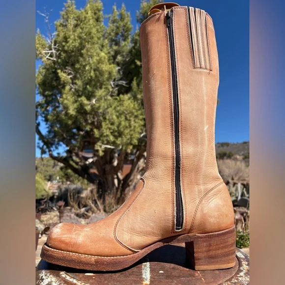 FRYE πΊπΈ Campus Pintuck Vintage Black Label Boots - Picture 4 of 16